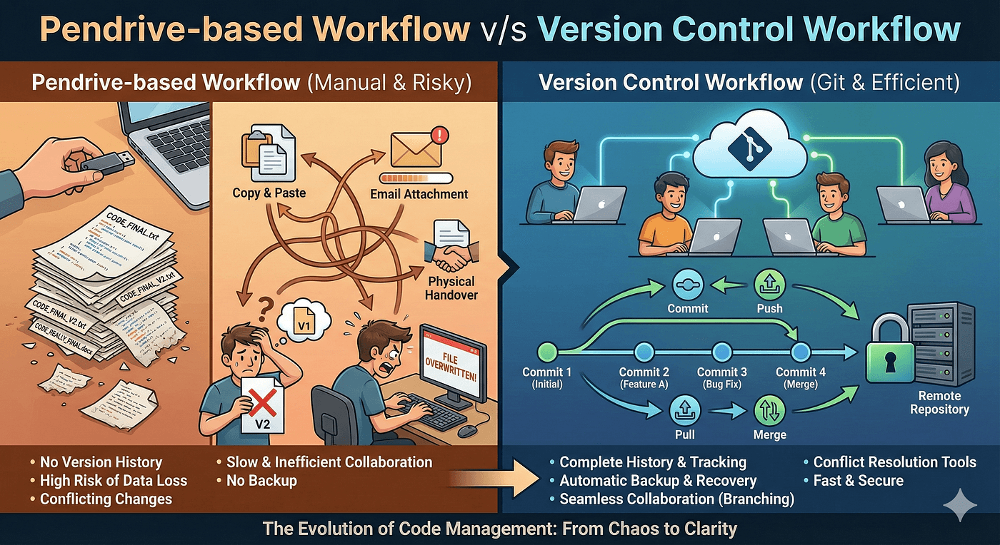 Why Version Control Exists: The Pendrive Era of Software Development